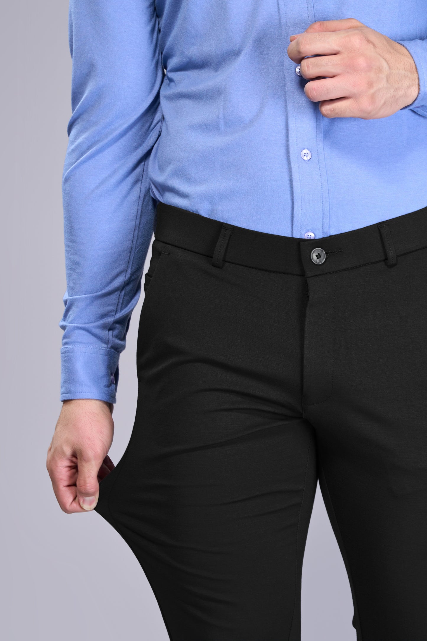 Men's Jet Black Daily Stretch Pants