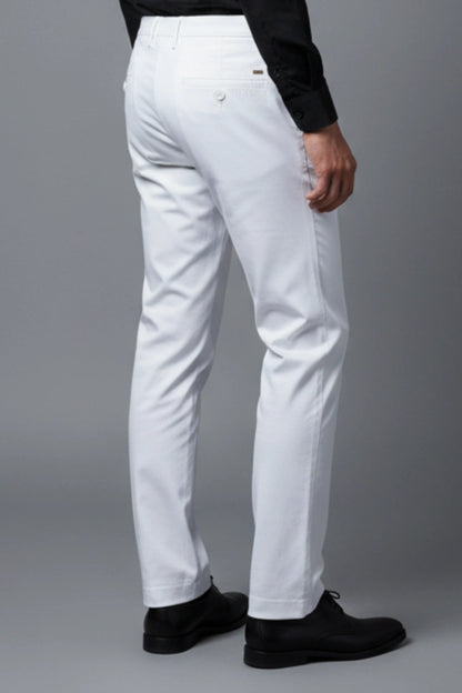Premium White Cotton Pants for Men PointerJeans