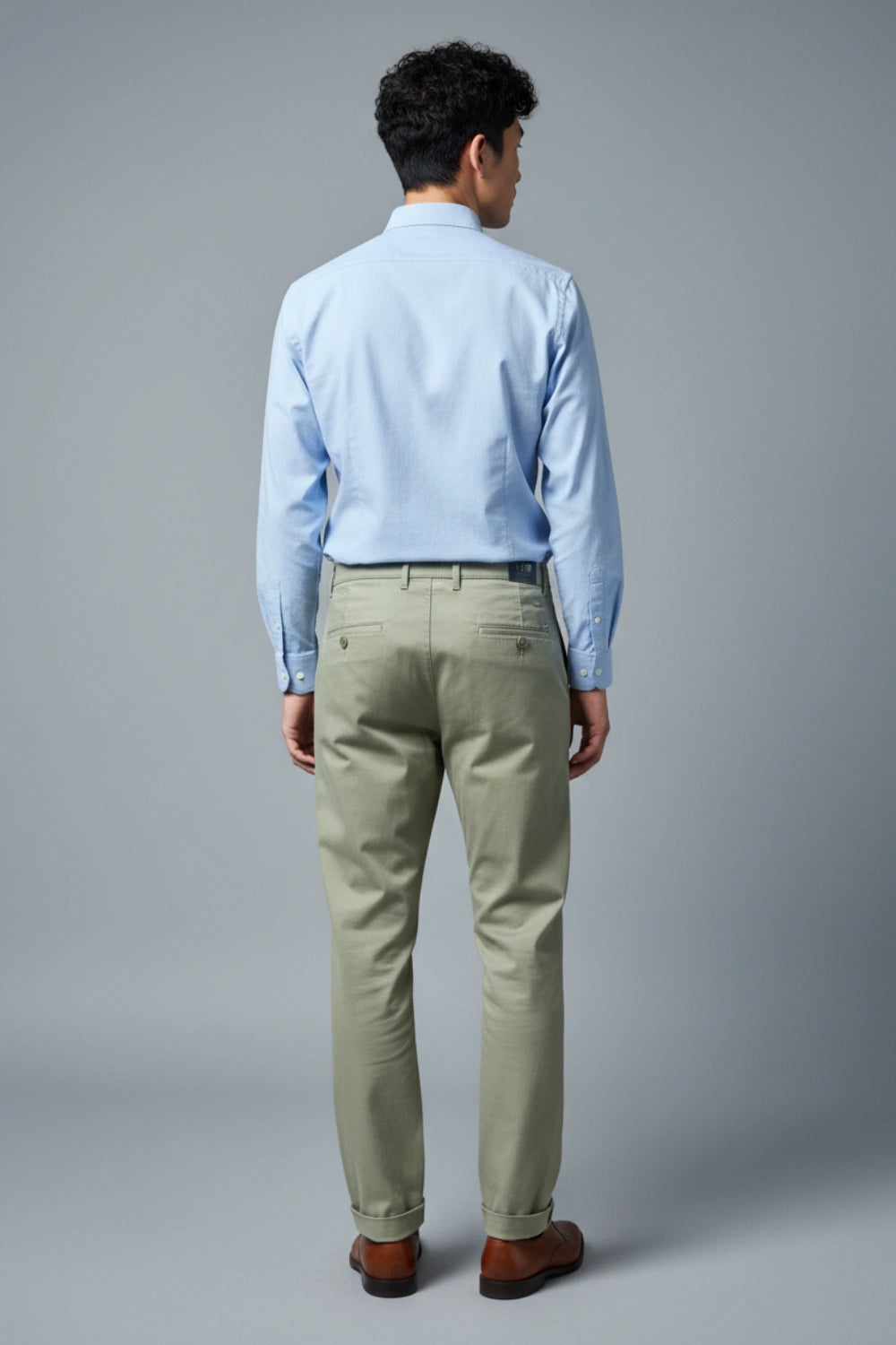 Men's Olive Light Green Cotton Pants PointerJeans