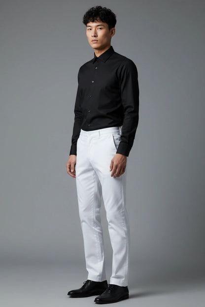 Premium White Cotton Pants for Men PointerJeans