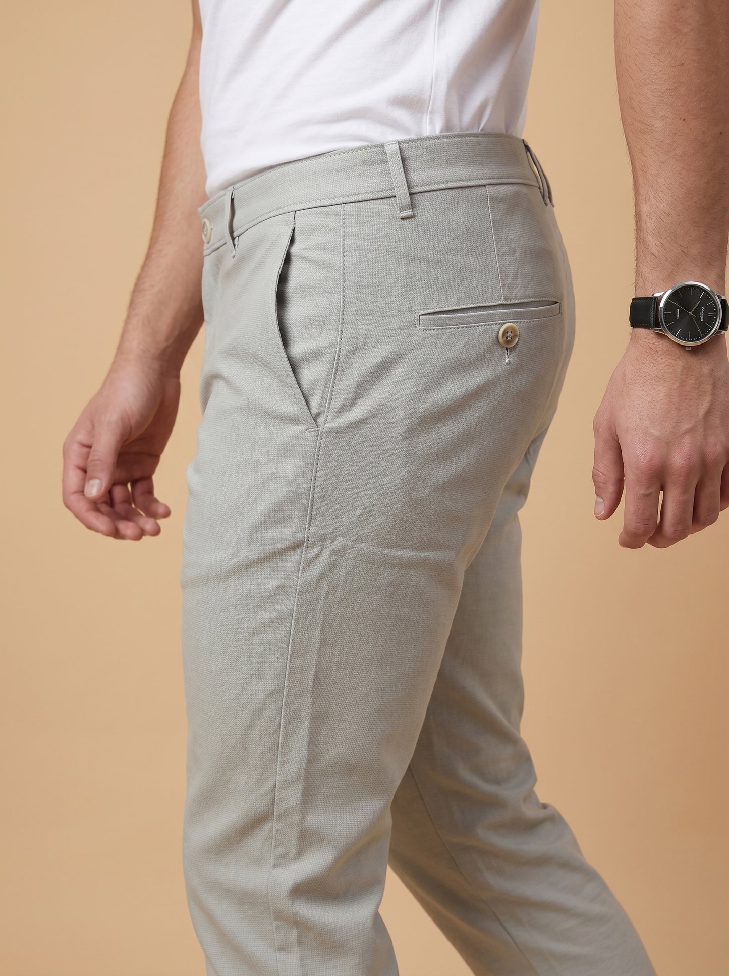 Men's Sky Blue Cotton Pants for a Fresh Summer Style