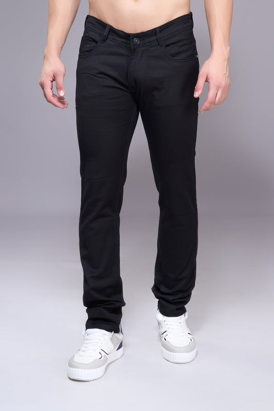 Men's Black Classic Regular Fit Jeans