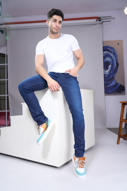 Men's Coastal Blue Classic Regular Fit Jeans