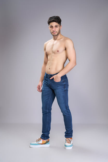 Men's Shadow Blue Classic Regular Fit Jeans