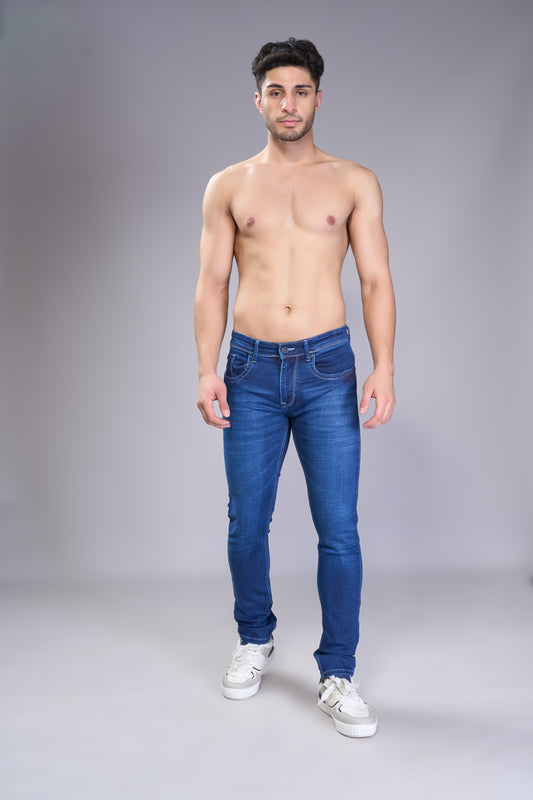 Men's Medium Blue Classic Regular Fit Jeans