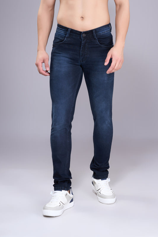 Men's Midnight Rust Blue Classic Regular Fit Jeans
