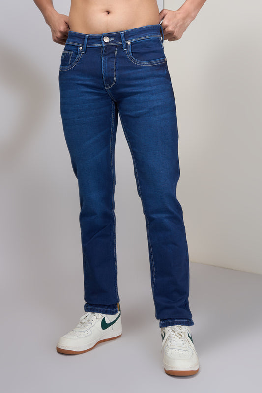 Men's Heritage Blue Classic Regular Fit Jeans