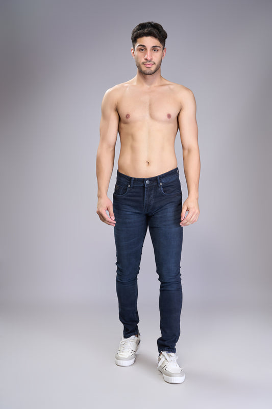 Men's Deep Blue Classic Regular Fit Jeans