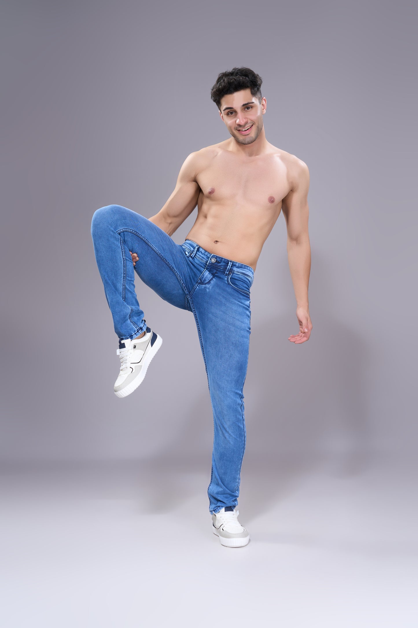 Men's Twilight Blue Classic Regular Fit Jeans