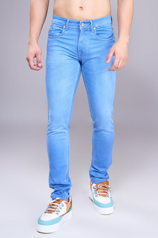 Men's Light Blue Classic Regular Fit Jeans