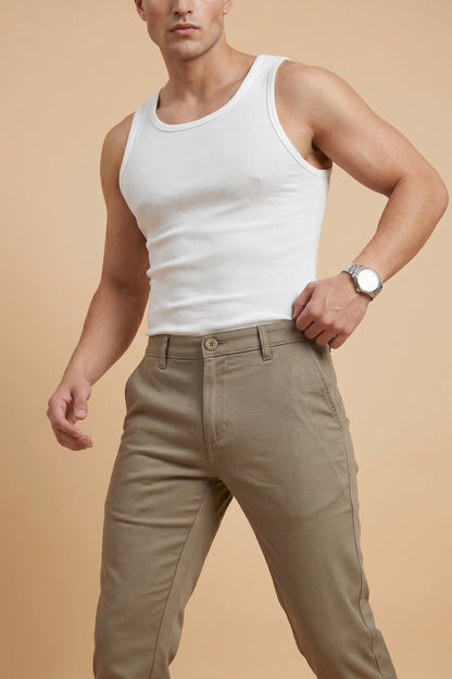 Men's Brown cotton Pant