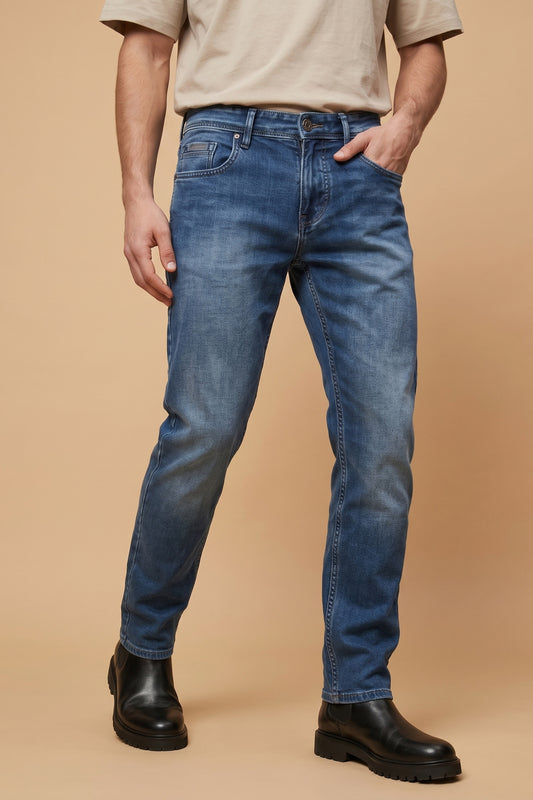 Men's Core Blue Straight Fit Jeans