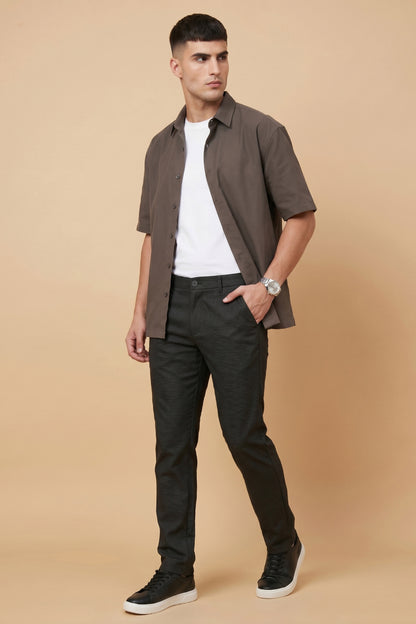 Men's Dark Grey cotton Pant