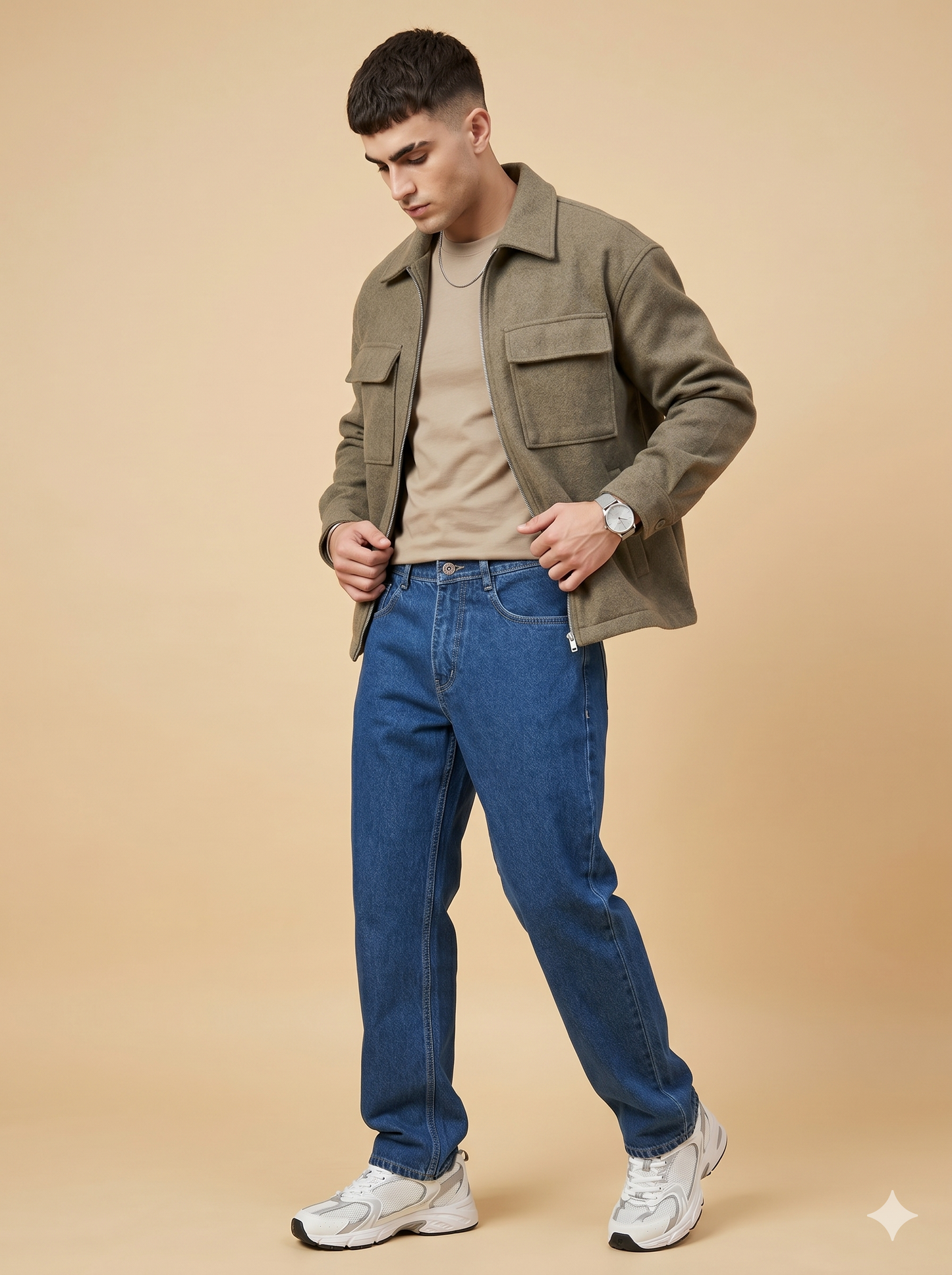 Medium Blue Loose Fit Jeans