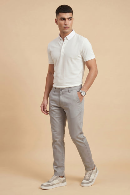Men's Grey cotton Pant