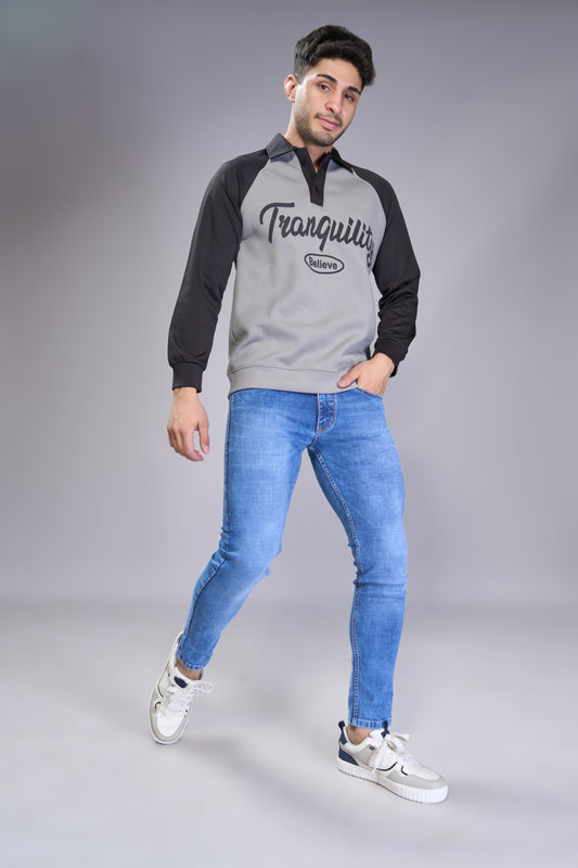 Men's Light Blue Slim Fit Ankle Jeans