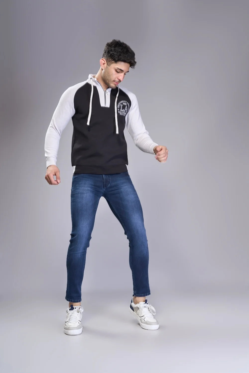 Outfit styling idea featuring ankle length jeans for boys
