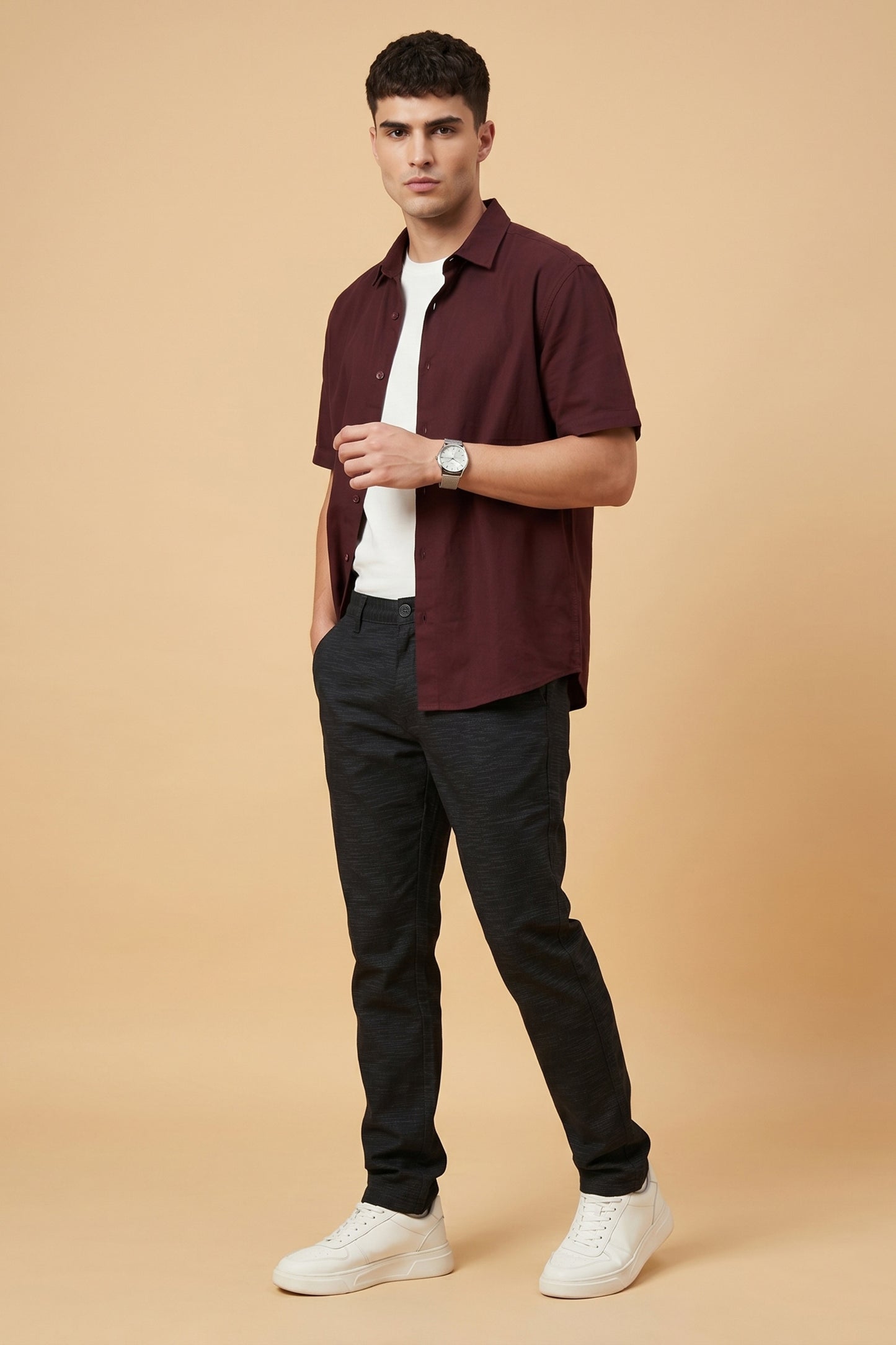 Men's Dark Navy Cotton Pant