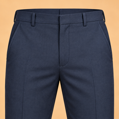 Deep navy formal pants 4292-E – two front side pockets detail