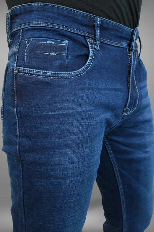 Premium Dark Blue Denim Jeans For Men | Slim Fit Pointer Jeans PointerJeans