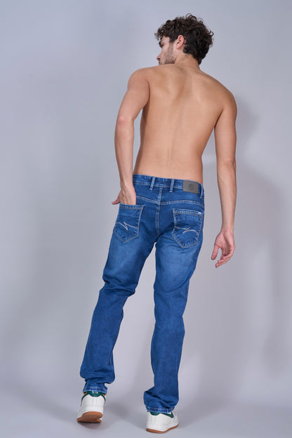 Men's Glacier Wash Blue Straight Fit Jeans