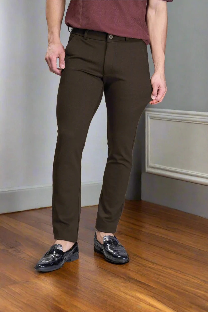 Granite stretch pants for men with four-way flexibility
