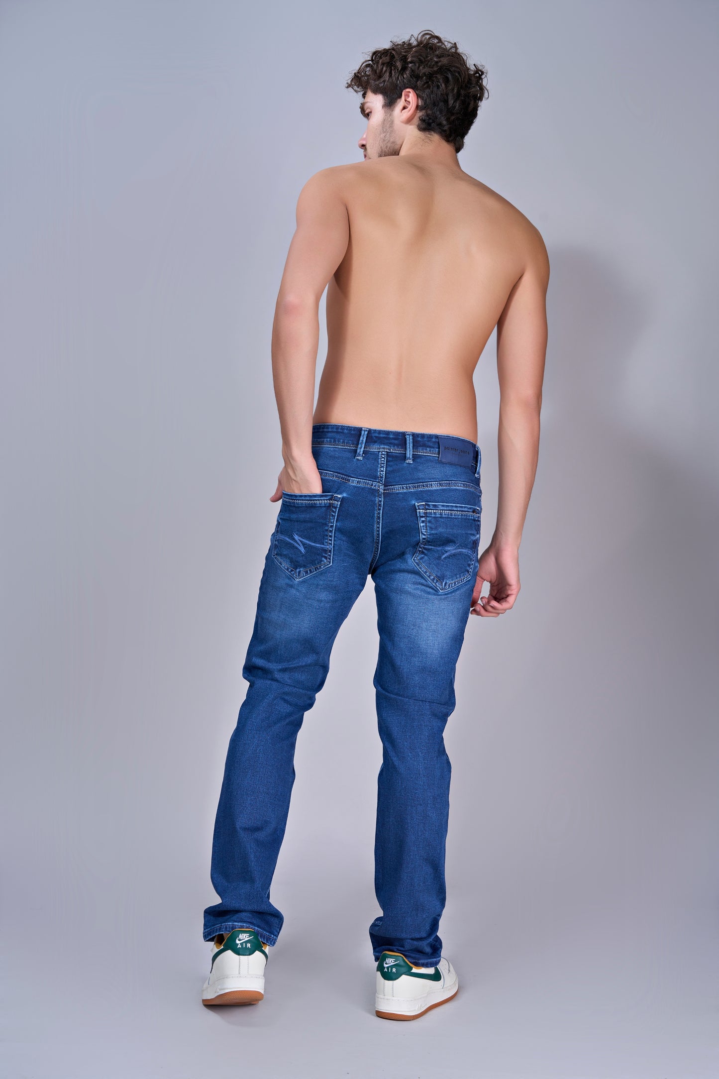 Men's Harbor Blue Straight Fit Jeans