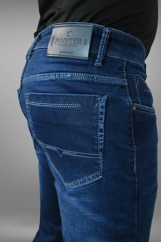 Premium Dark Blue Denim Jeans For Men | Slim Fit Pointer Jeans PointerJeans