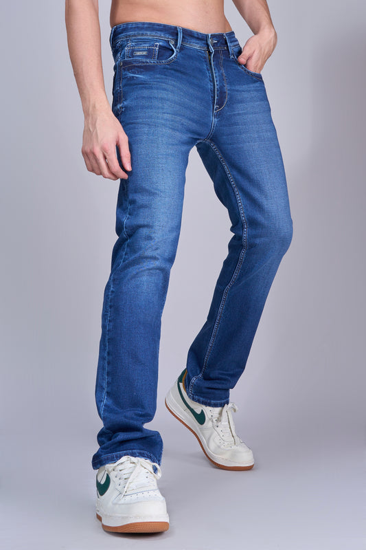 Men's Harbor Blue Straight Fit Jeans
