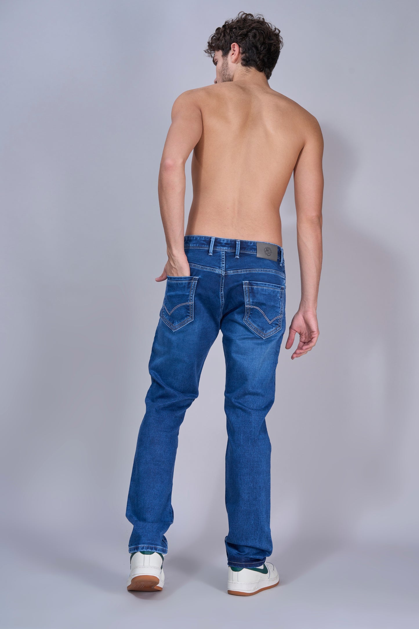 Men's Skyline Fade Blue Straight Fit Jeans