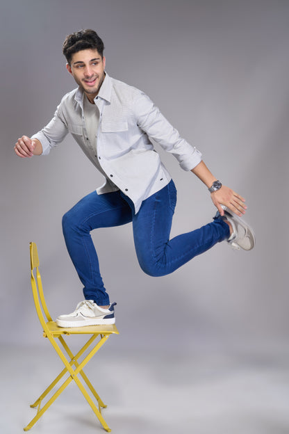 Men's Blue Classic Regular Fit Jeans