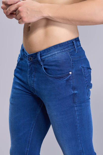 Men's Blue Classic Regular Fit Jeans