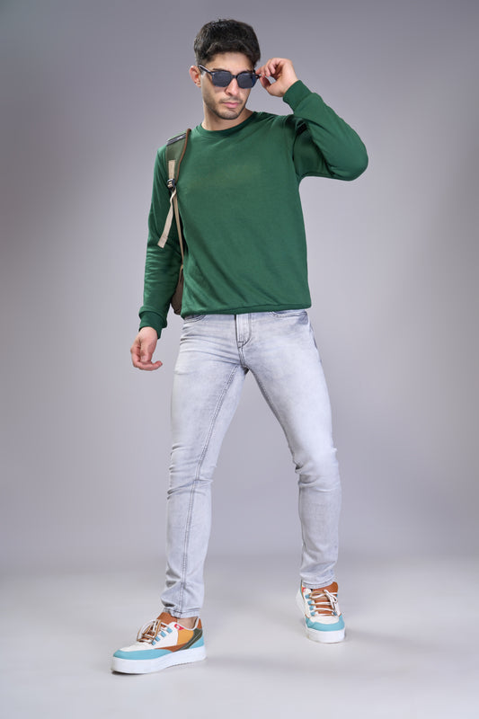 Men's Grey Classic Regular Fit Jeans