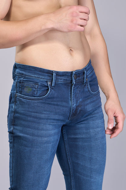 Men's Shadow Blue Classic Regular Fit Jeans