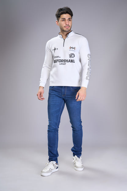 Men's Sapphire Blue Classic Regular Fit Jeans