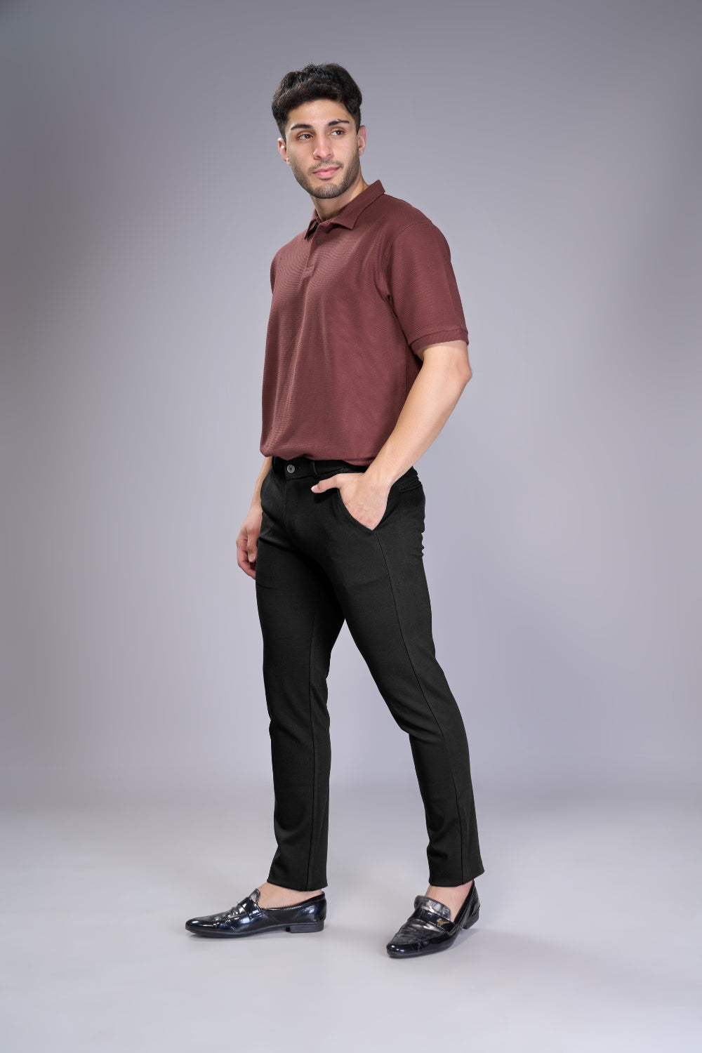 Men's Charcoal Grey Daily Stretch Pants