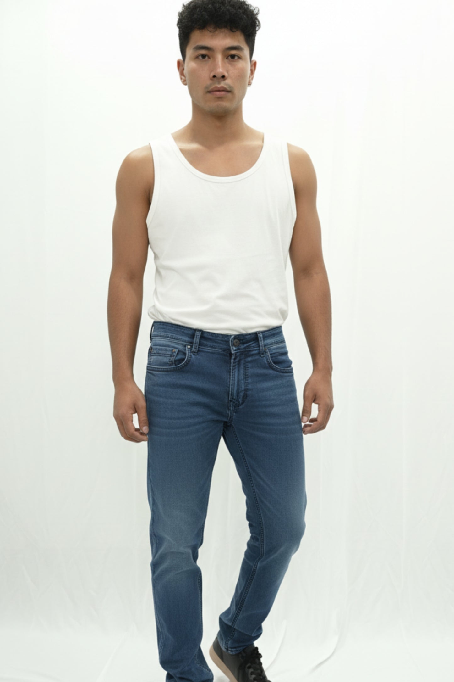 Men's Powder Blue Slim Fit Jeans