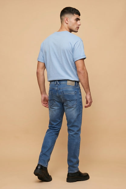 Men's Classic Blue Straight Fit Jeans