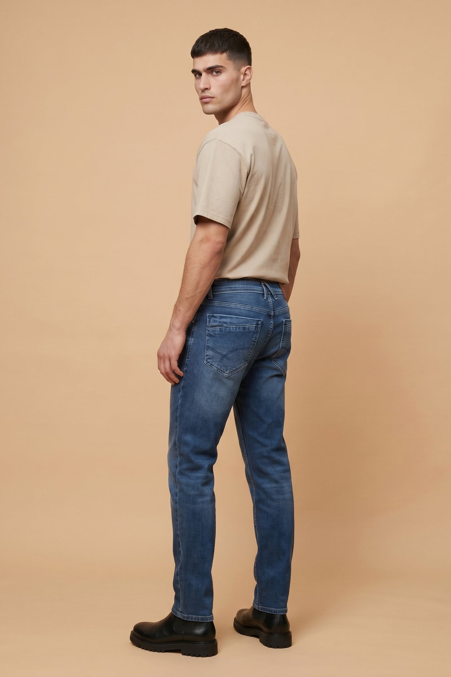 Men's Core Blue Straight Fit Jeans