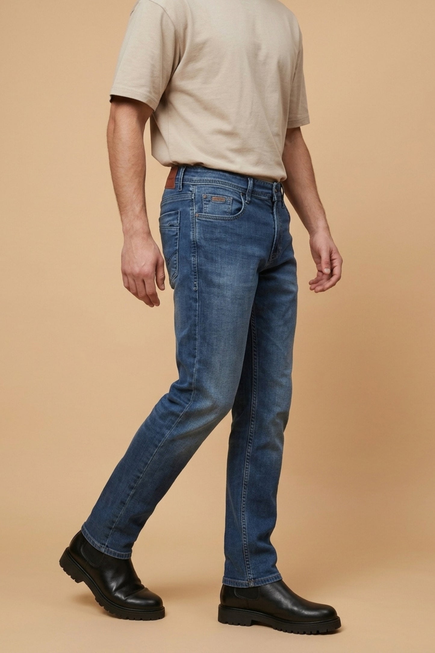 Men's Core Blue Straight Fit Jeans