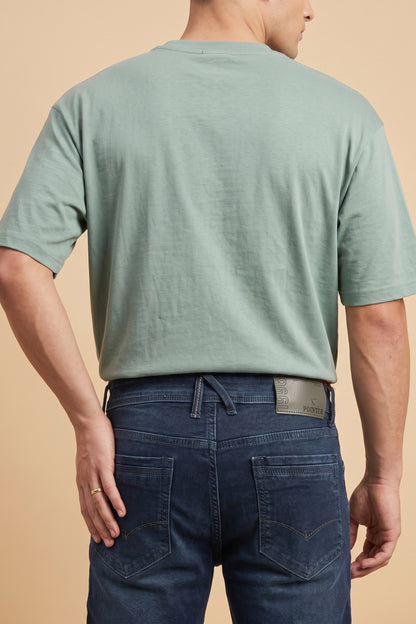 Men's Deep Blue Straight Fit Jeans