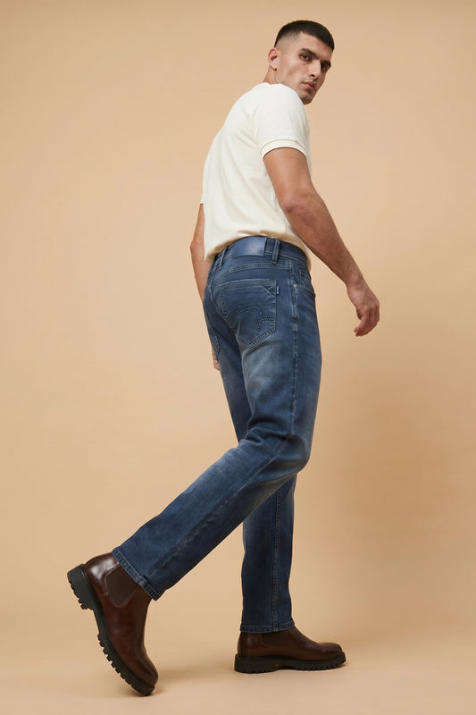 Mens Urban Blue Straight Fit Denim