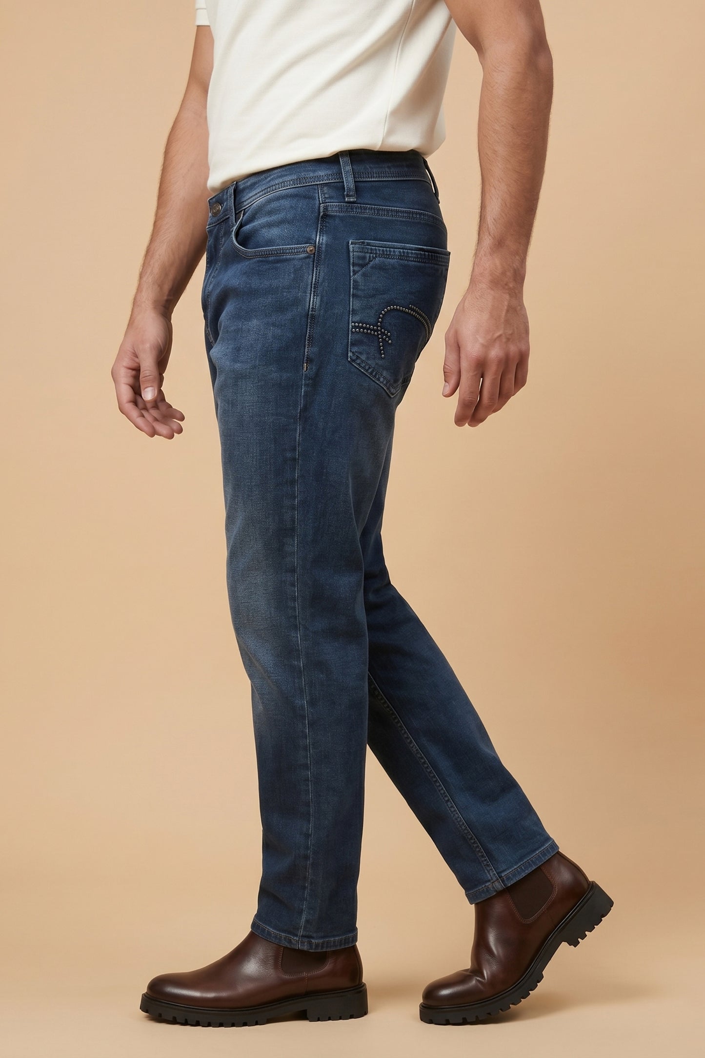 Mens Urban Blue Straight Fit Denim