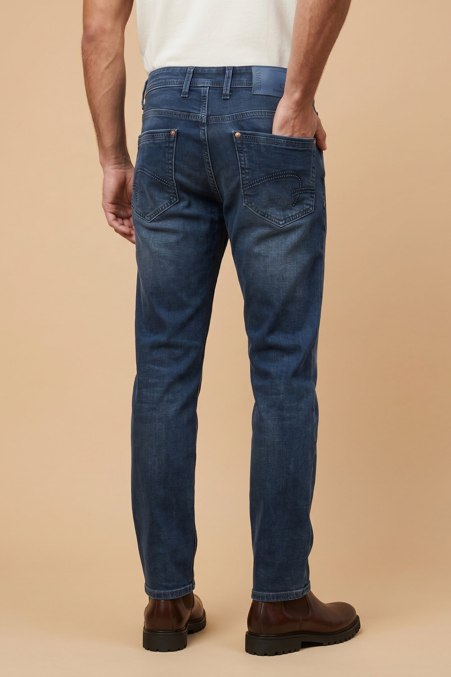 Mens Urban Blue Straight Fit Denim