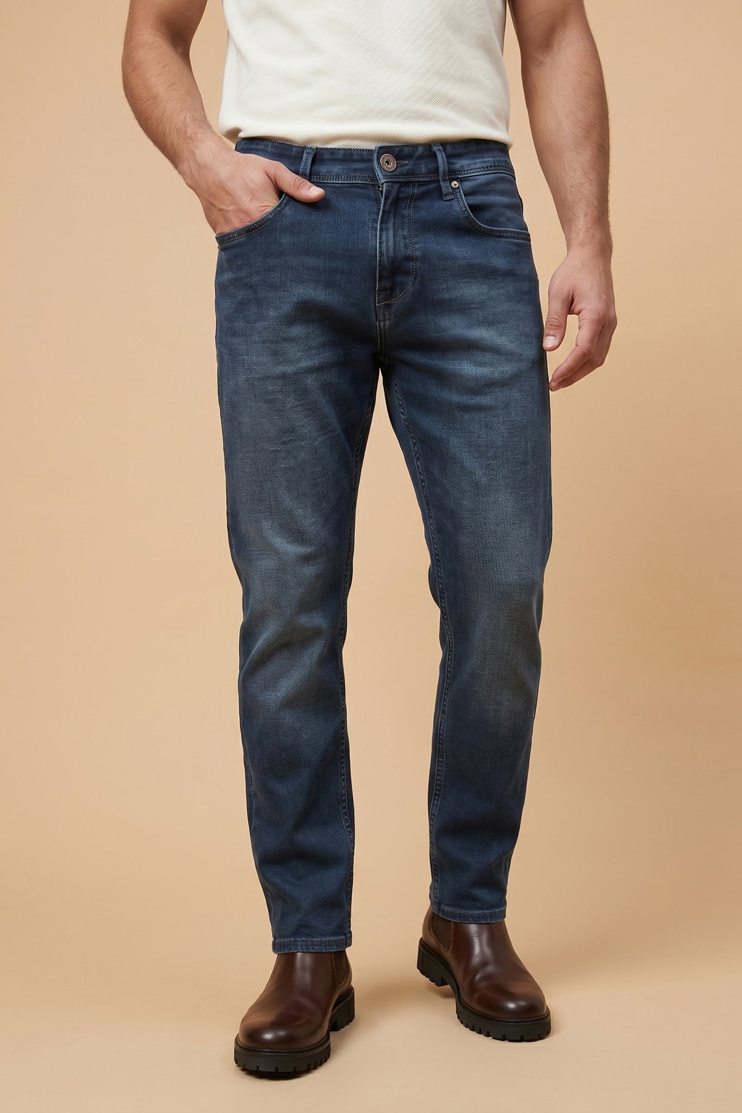 Mens Urban Blue Straight Fit Denim