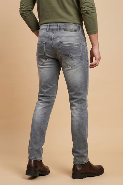 Mens Smoke Grey Slim Fit Jeans