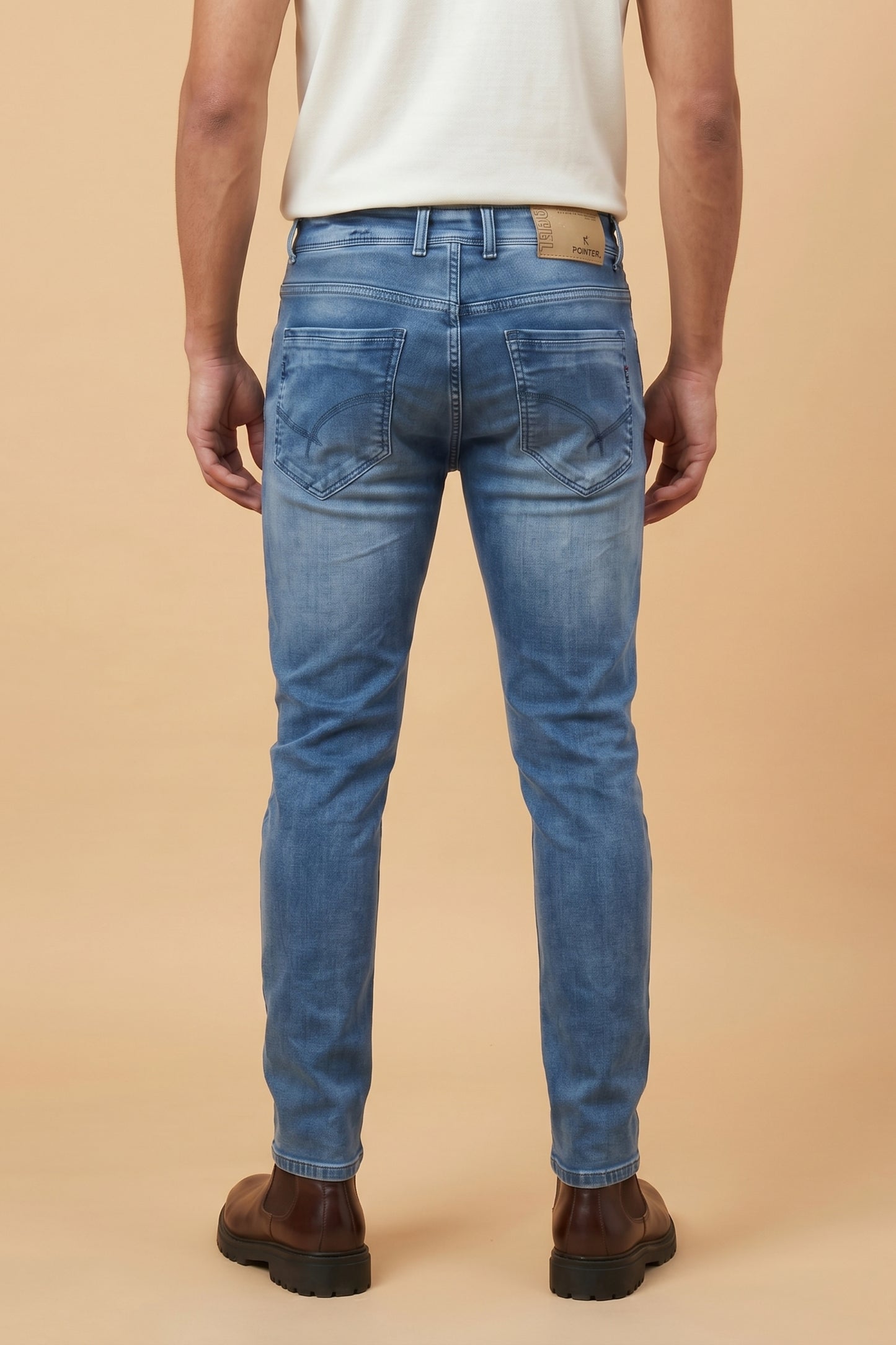 Mens Fade Blue Slim Fit Jeans