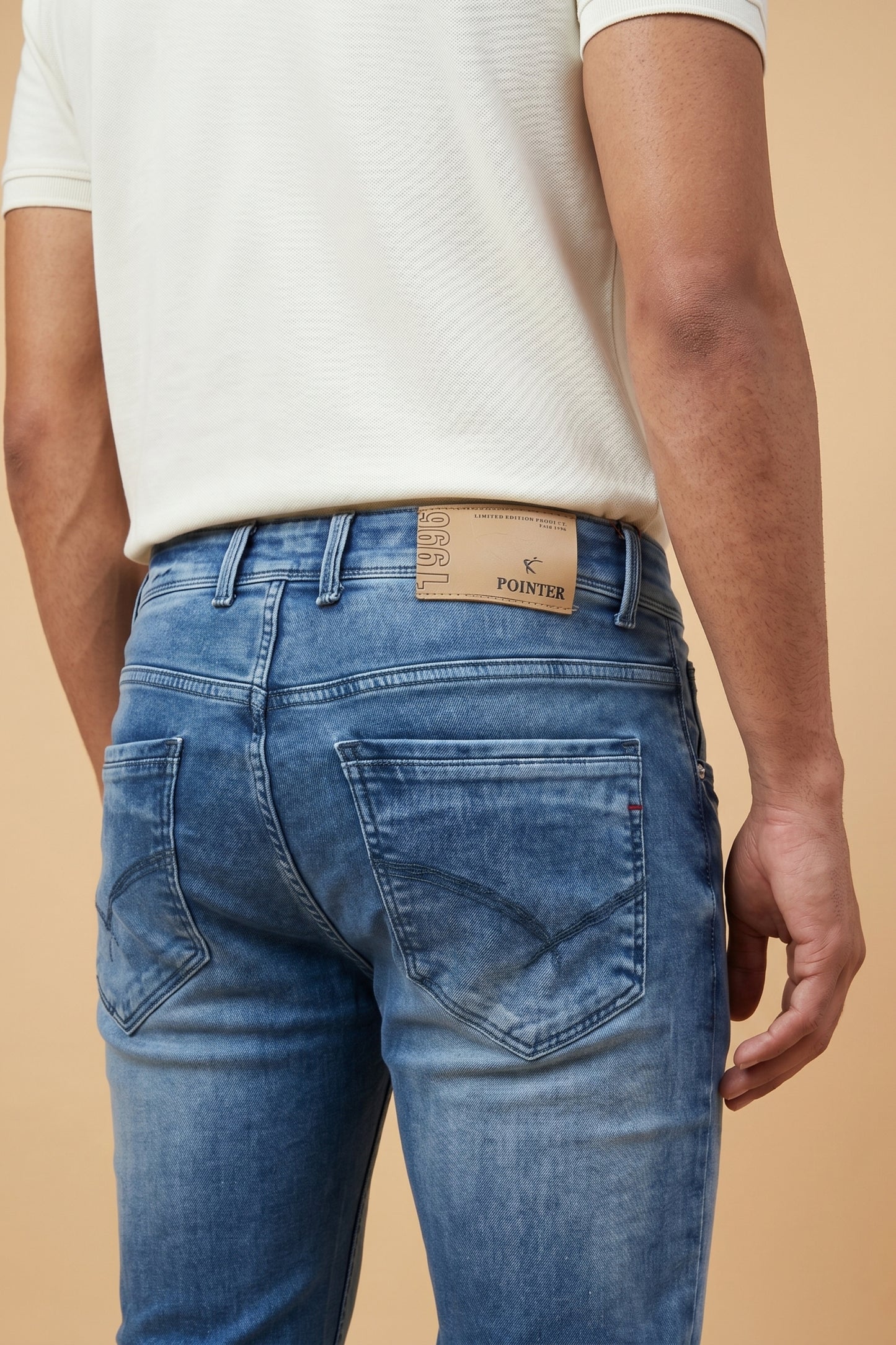 Mens Fade Blue Slim Fit Jeans