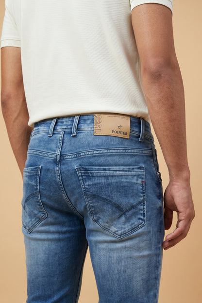 Mens Fade Blue Slim Fit Jeans