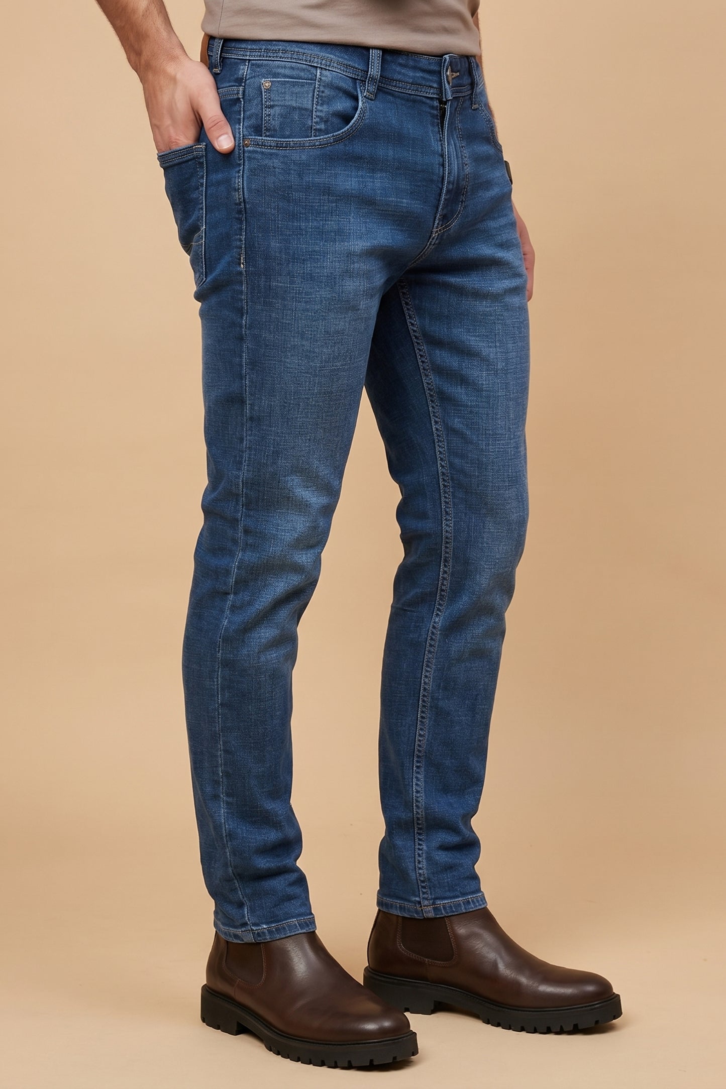 Oxford Blue Slim Fit Jeans